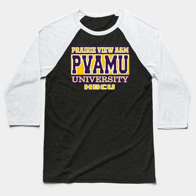 Prairie View A&M 1876 University Apparel Baseball T-Shirt by HBCU Classic Apparel Co